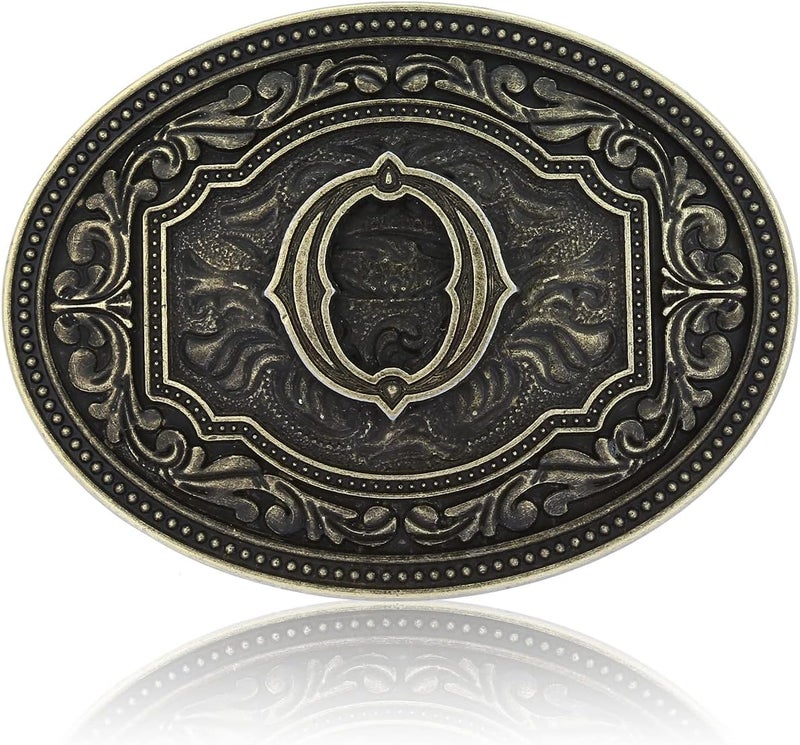 Fibbadet Store دبابيس أحزمة للرجال بحروف أولية A-Z رعاة البقر الغربيين للرجال والأولاد لحفلات عيد الهالوين وأعياد الميلاد - Image 1